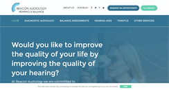 Desktop Screenshot of beaconaudiology.com